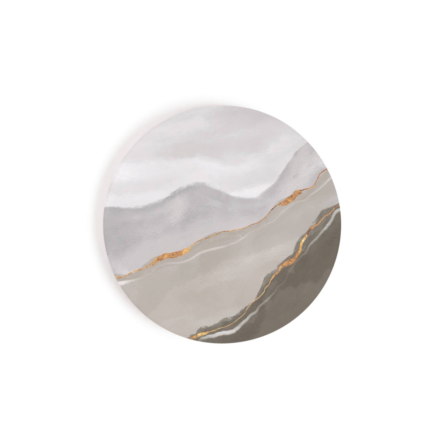 Coaster - Gray Abstract Car Coaster CSTS1043