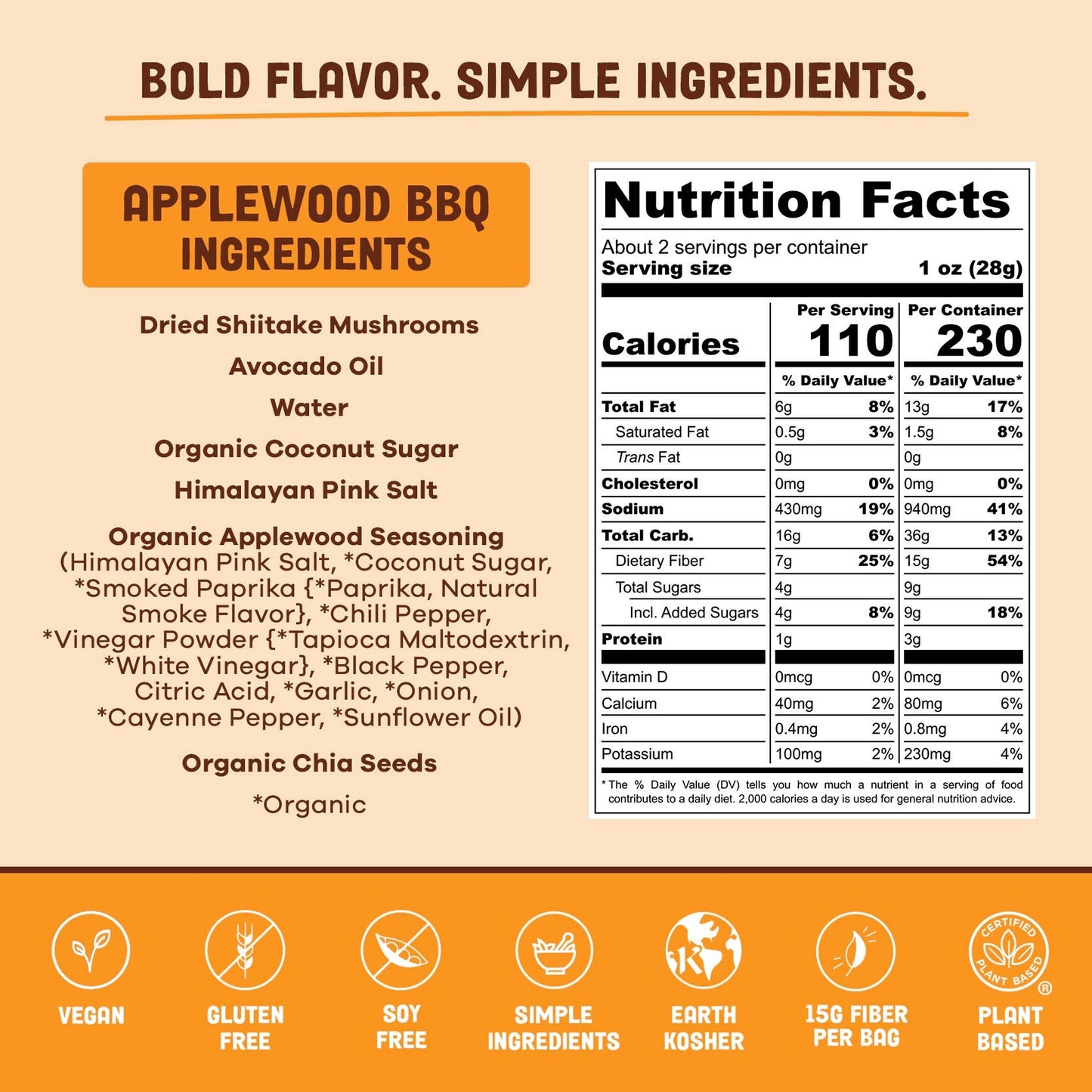 Pan's Mushroom Jerky - 2.2oz Applewood BBQ