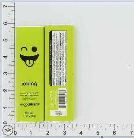 Chololate - Moodibars® JOKING creamy Milk Chocolate Keylime 1.5oz bar