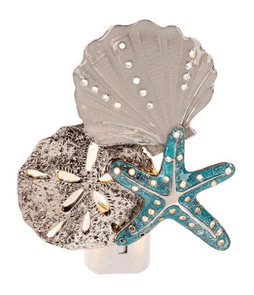 Night Light - Starfish Blue & Seashells