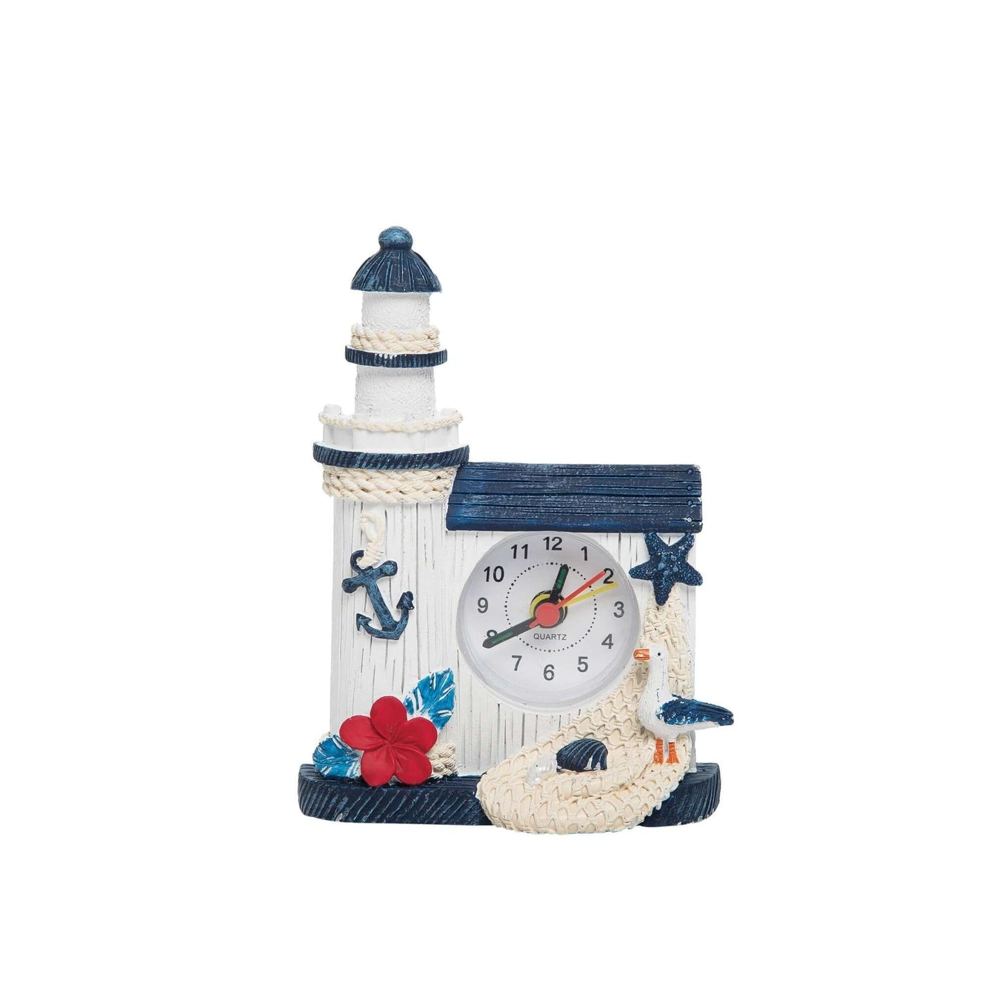Clearance - Clock - Blue & White Lighthouse
