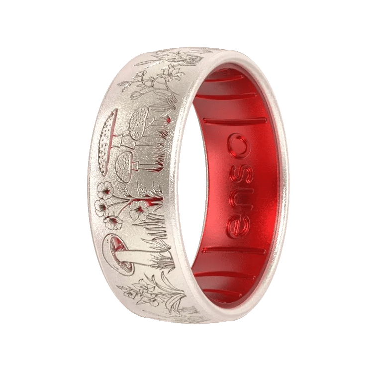 Ring - Silicone Etched Garden Party Ring Spore Me Some Flowers