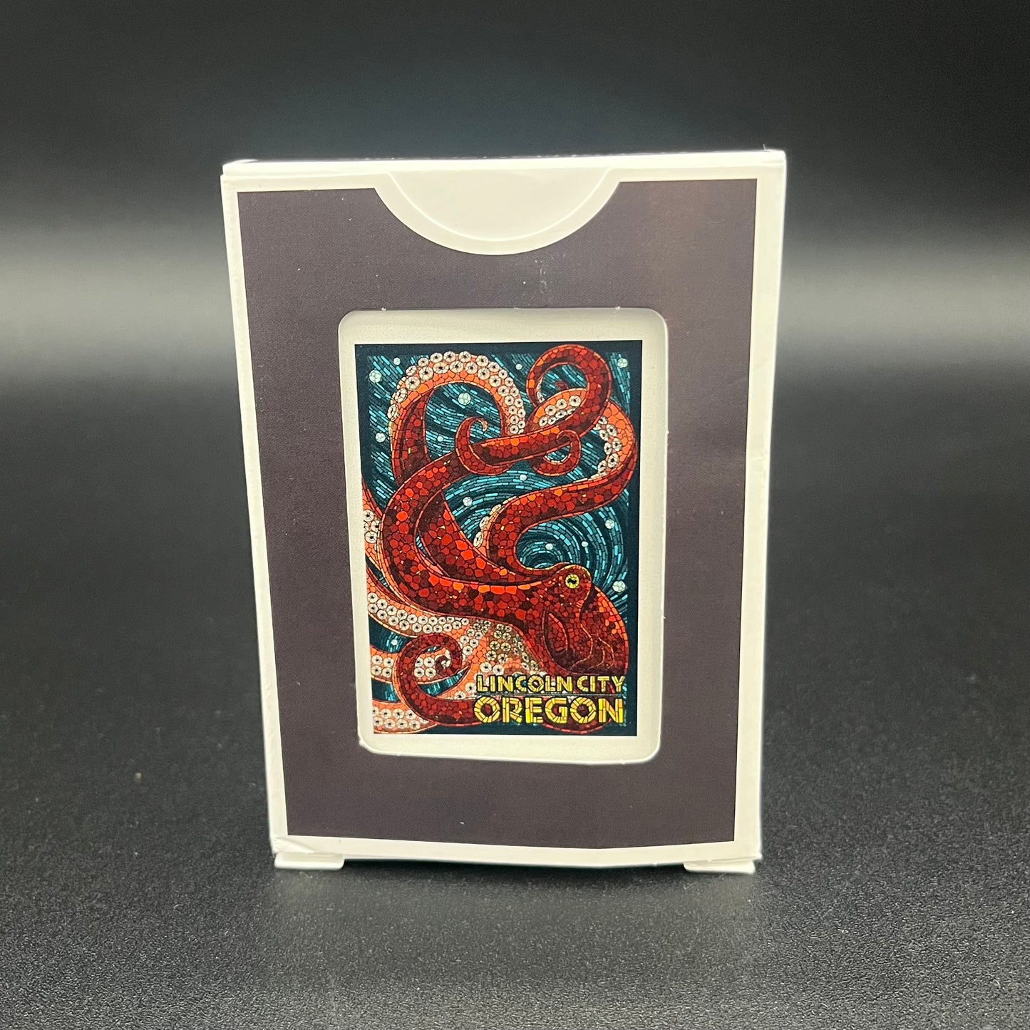 Mosaic Octopus Lincoln City Oregon Playing Cards