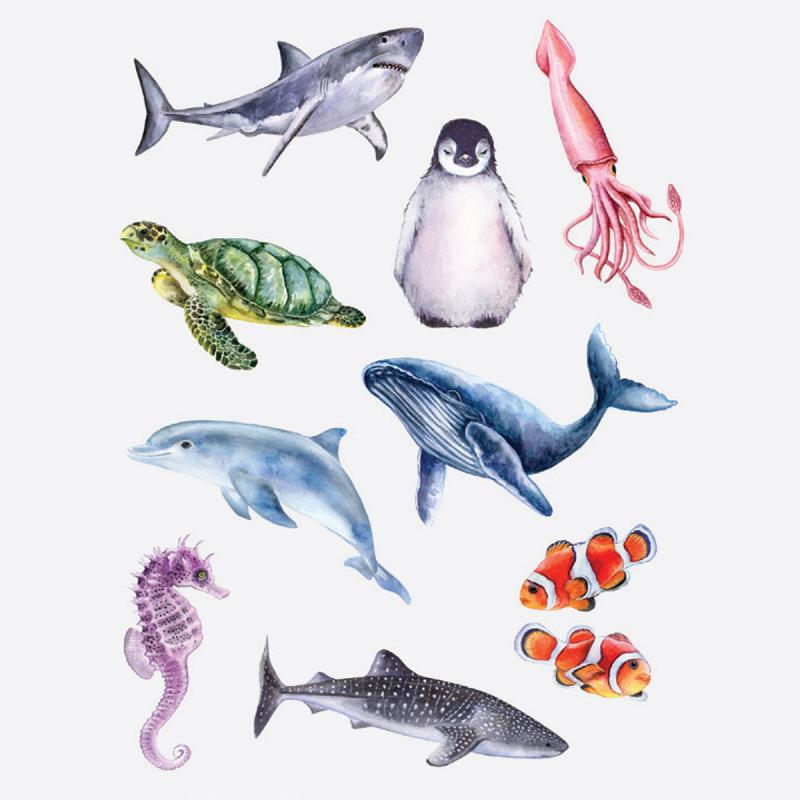 Temporary Tattoos - Sea Creatures