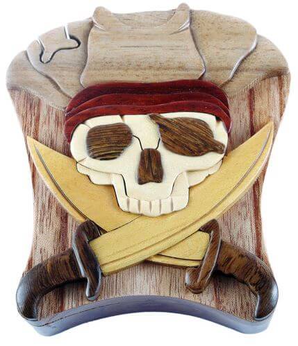 Puzzle Box - Wooden Pirate