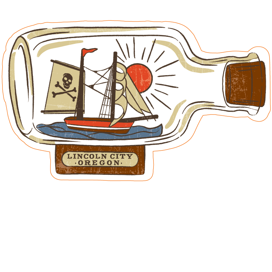 Freebooter Pirate Ship Sticker