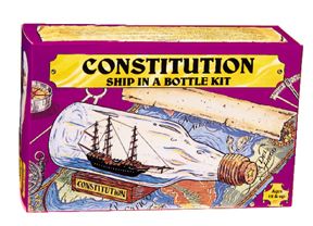 Ship in a Bottle Boat Kit Constitution