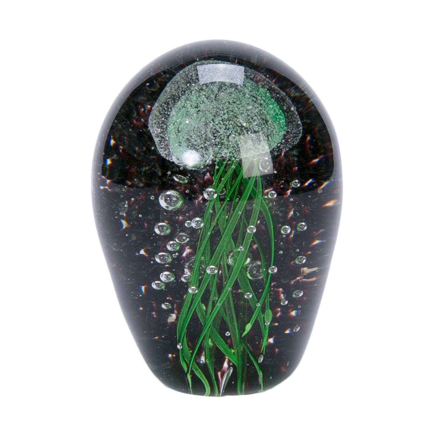 Glass Art - Jellyfish Green/Black