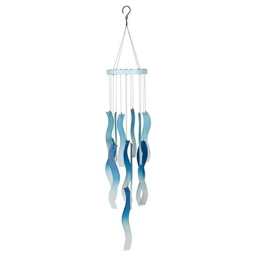 Wind Chime Sea Glass Chime Blue Waves