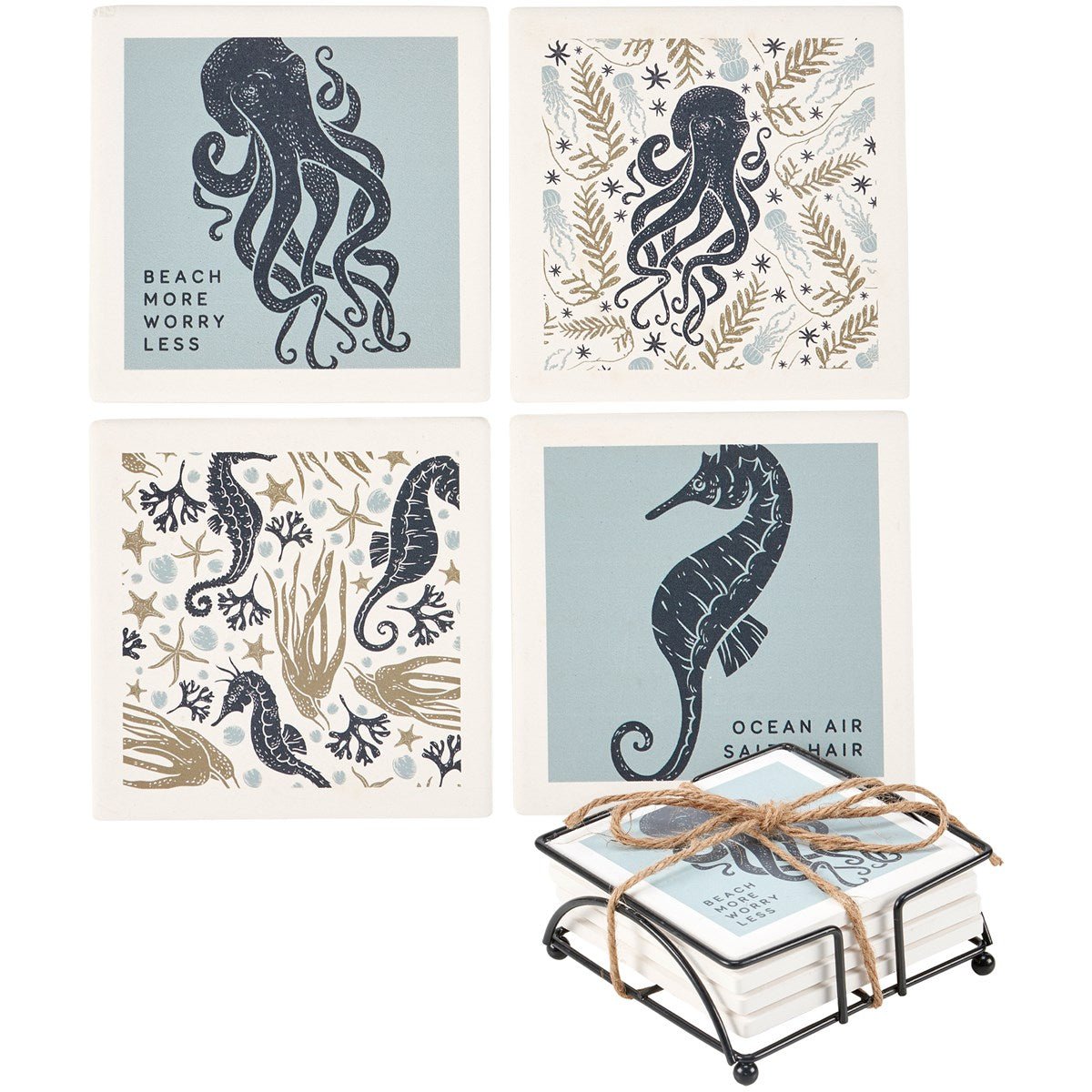 Sea Creatures Coaster Set
