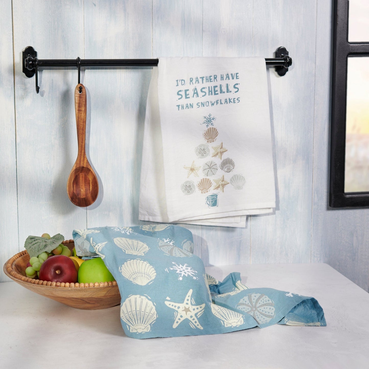 Clarence Seashells Kitchen Towel Set