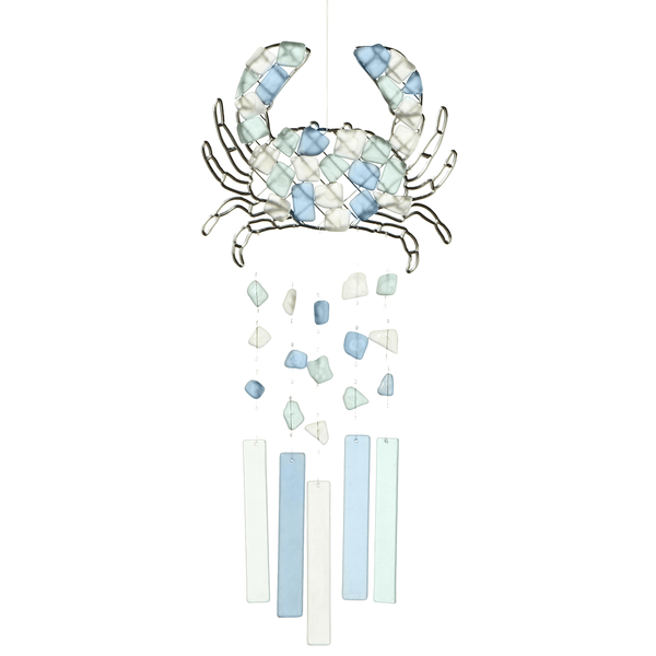 Wind Chime - Sea Glass Crab