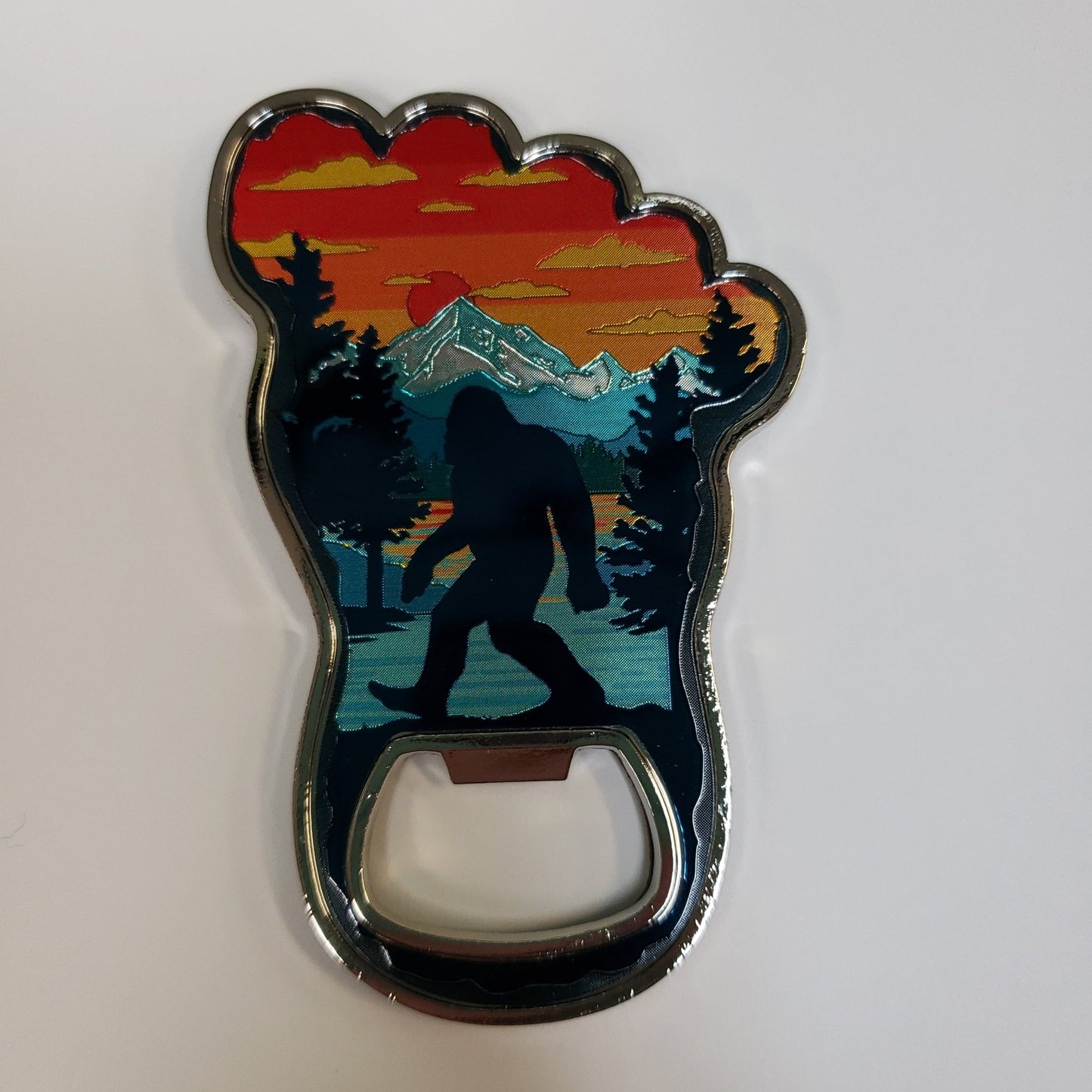 Bottle Opener Bigfoot Sunset Magnetic