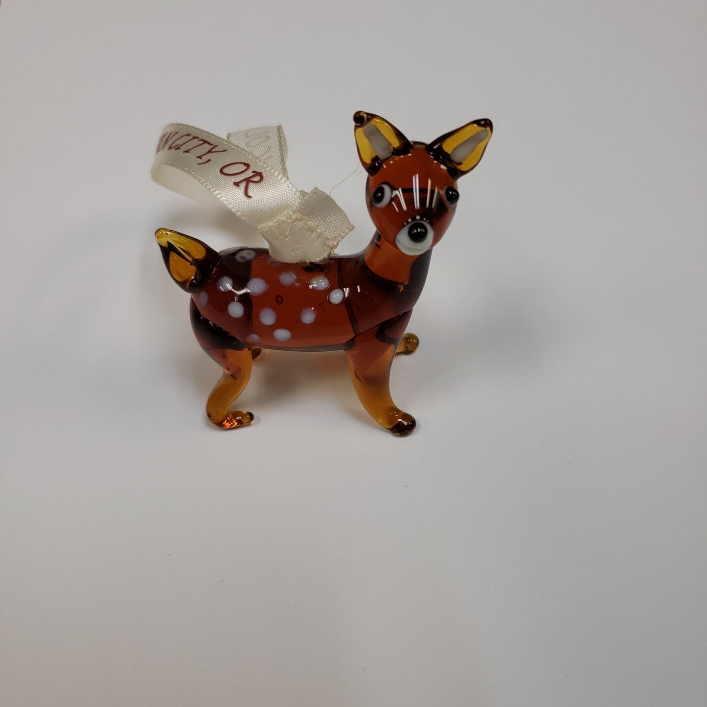 Ornament Fawn Hand Blown Glass