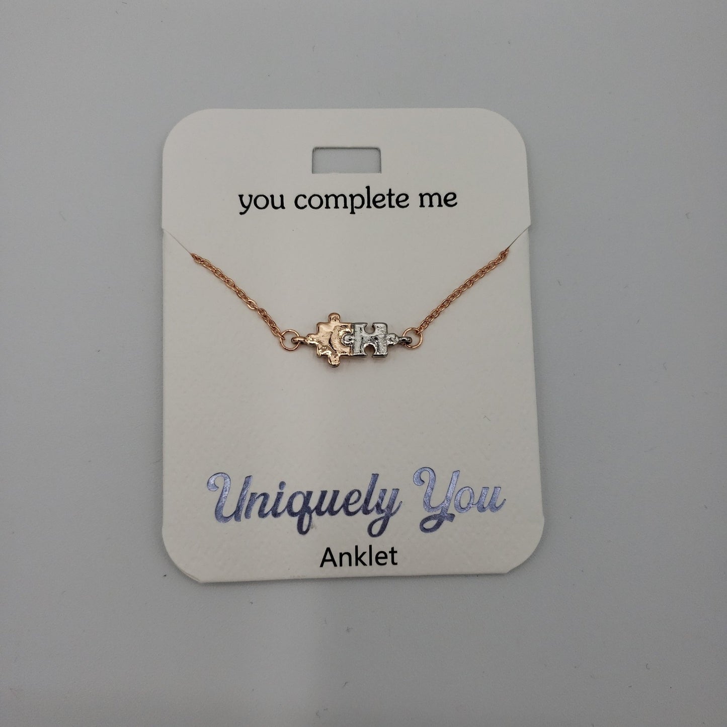 Anklet YOU 7411 You Complete Me Puzzle