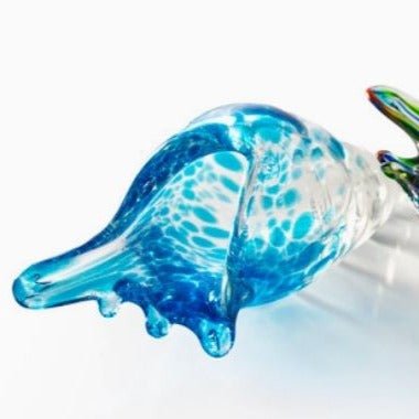 Glass Shell Blue Mini 3"