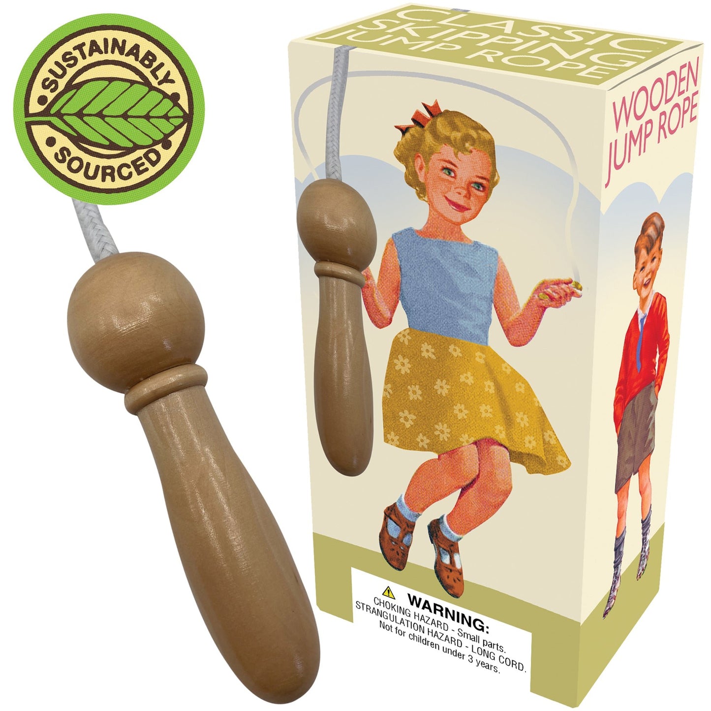 Clearance - Classic Wooden Jump Rope