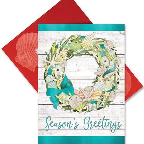 Boxed Greeting Cards Coastal Wreath