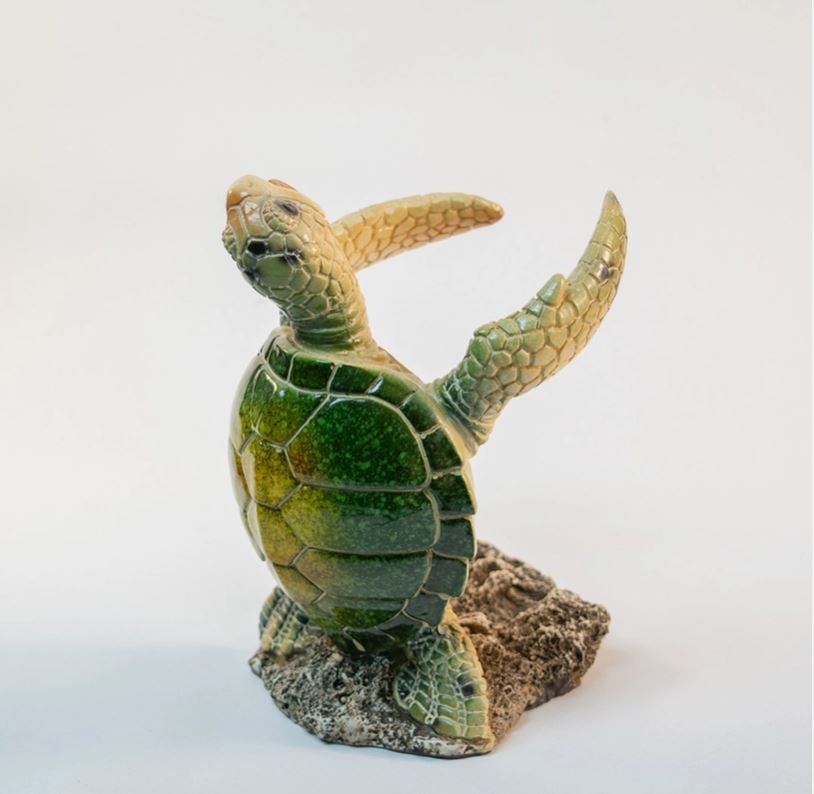 Green Turtle Wine Holder