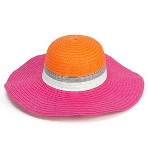 Sun Hat Orange & Pink