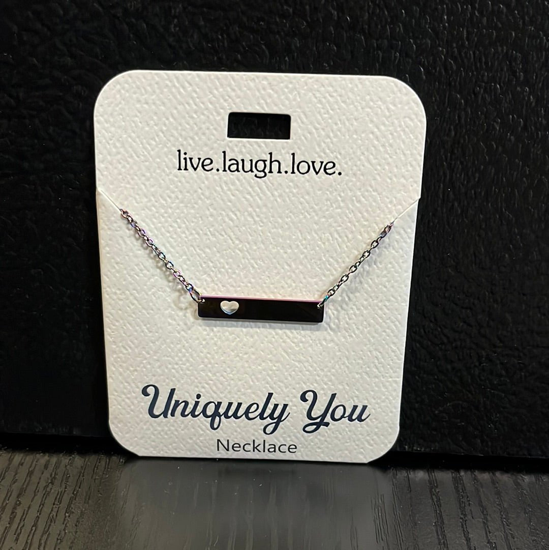 Necklace - YOU 7035 - Heart Cutout