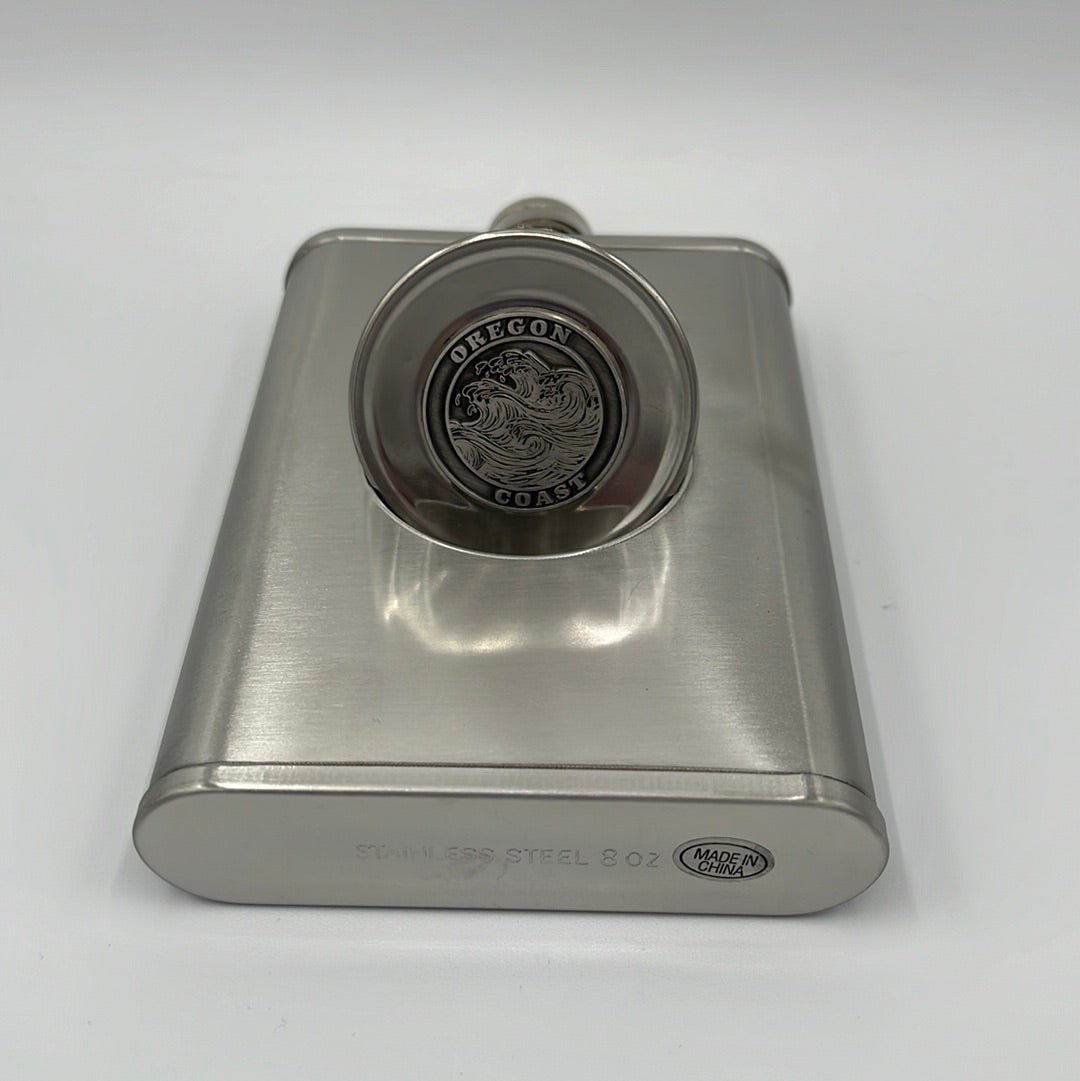 Flask W/Shot Glass Oregon Coast