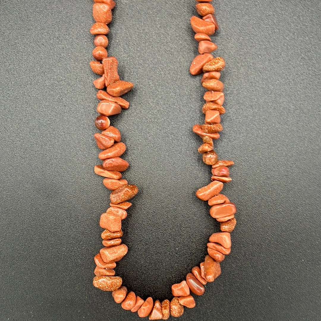 Necklace - Designer Gold Stone