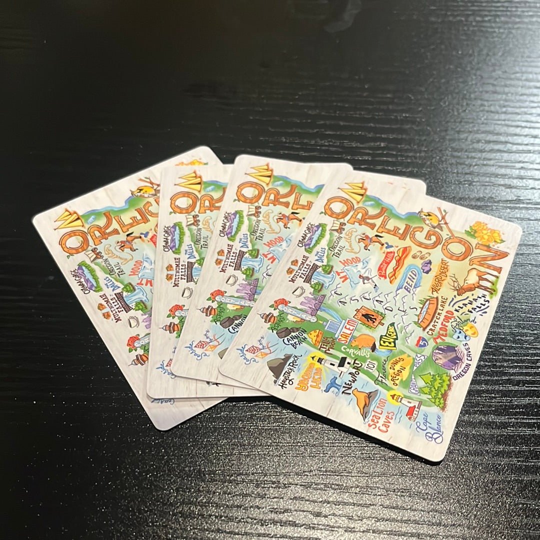 Playing Cards - Oregon Map