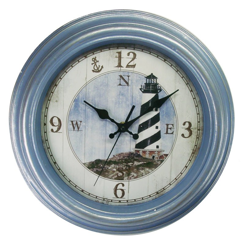 Clock - Lighthouse / Compass Rose Clock 13"