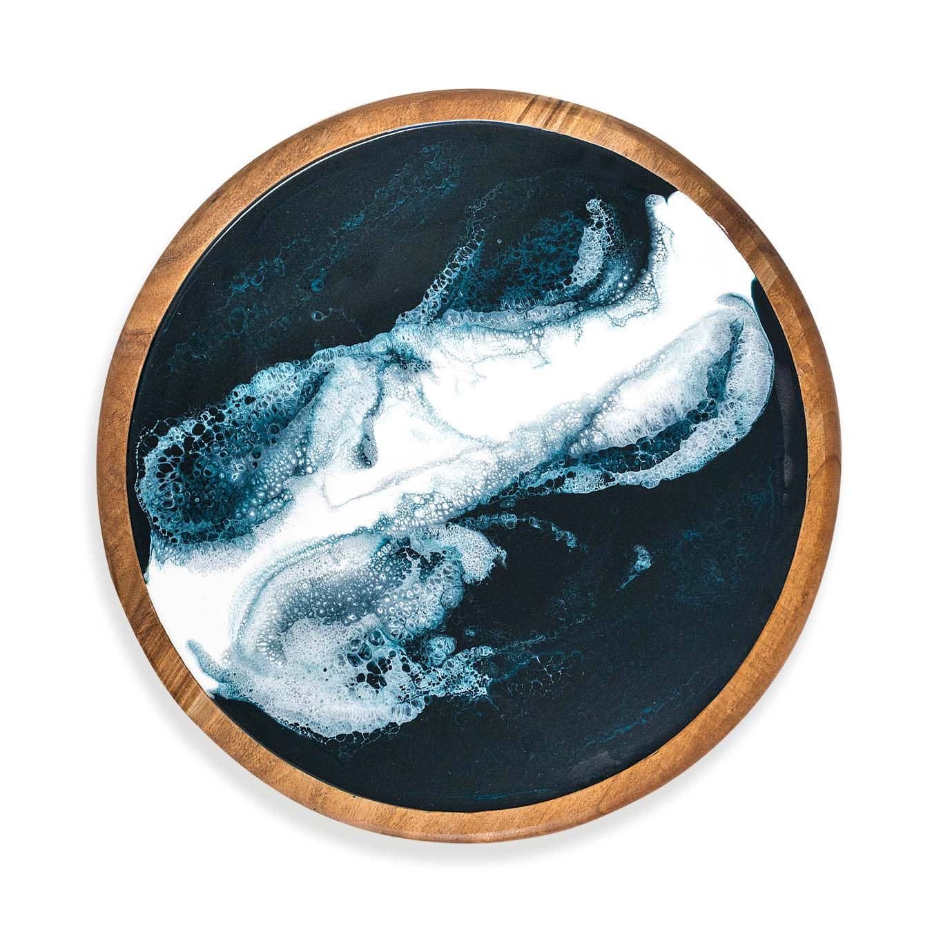 16" Navy Round Lazy Susan