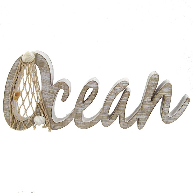 Sign - Ocean w/Net 11.8"