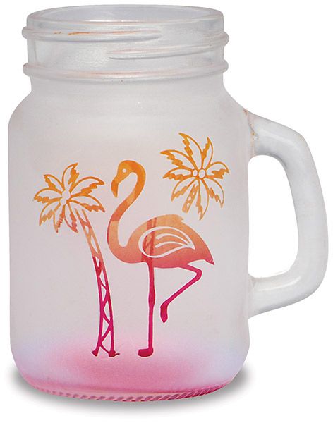 Clearance - Ball Jar Flamingo Shot Glass