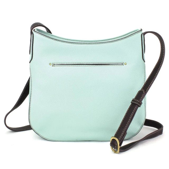 Crescent Crossbody Handbag Light Blue Turtle