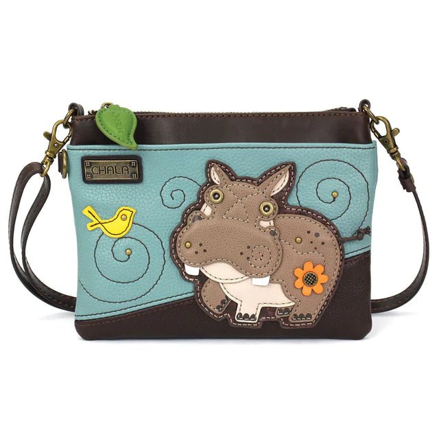 Mini Crossbody Blue Hippo