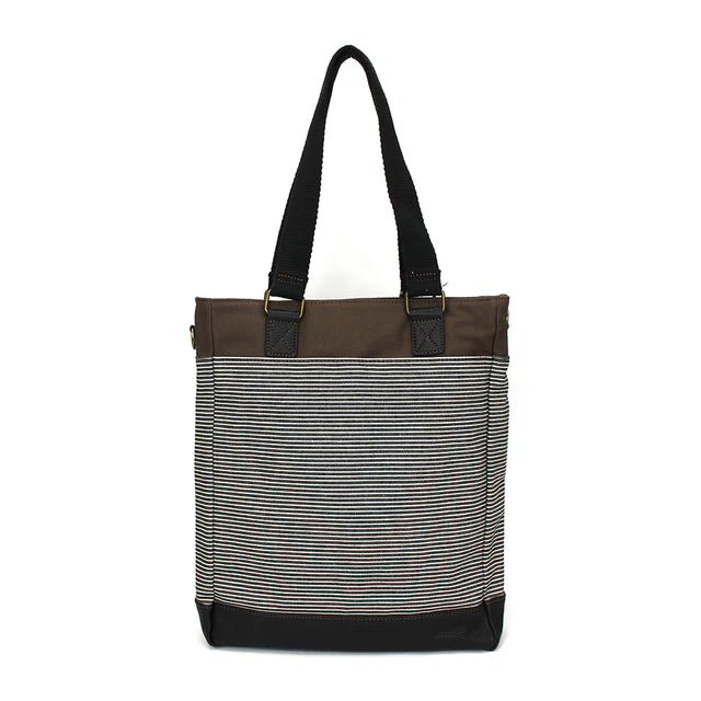 Work Tote Black Stripe Panda