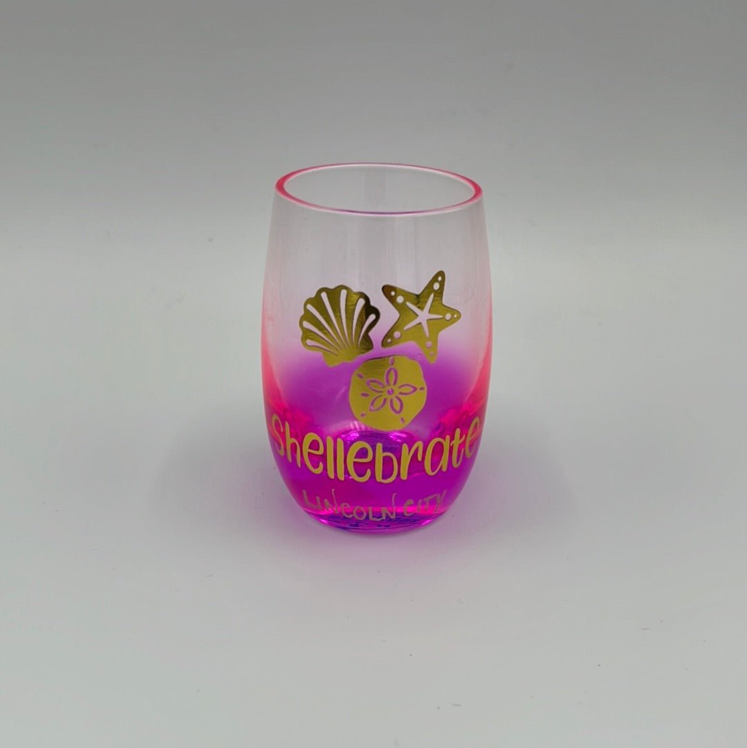 Clearance - Shot Glass Mini Wine Glass Shellabrate w/Shells