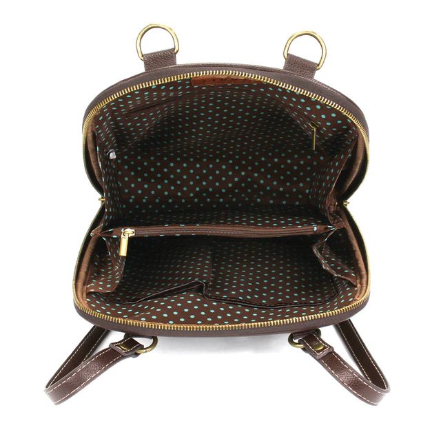 Convertible Backpack Purse Grey Bicycle