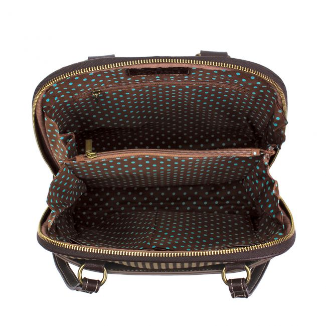 Convertible Backpack Purse Stone Grey Sunflower