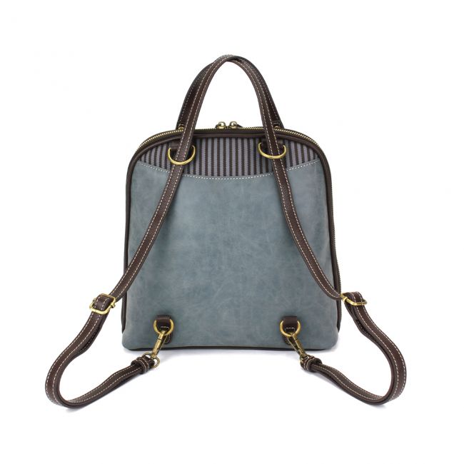 Convertible Backpack Purse Indigo Turtles