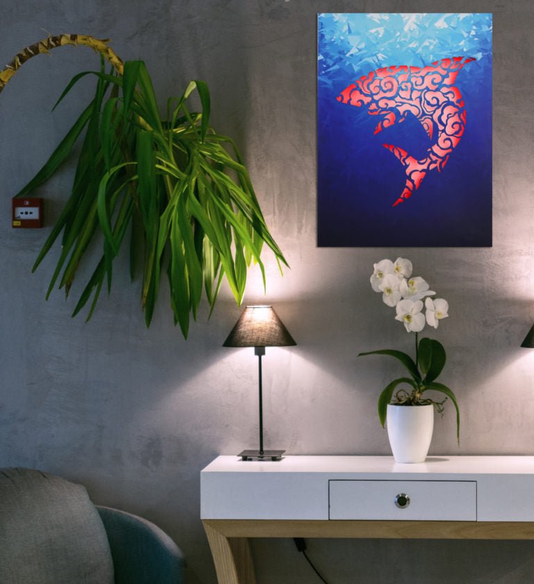 Clearance Wall Art - LED - Shark