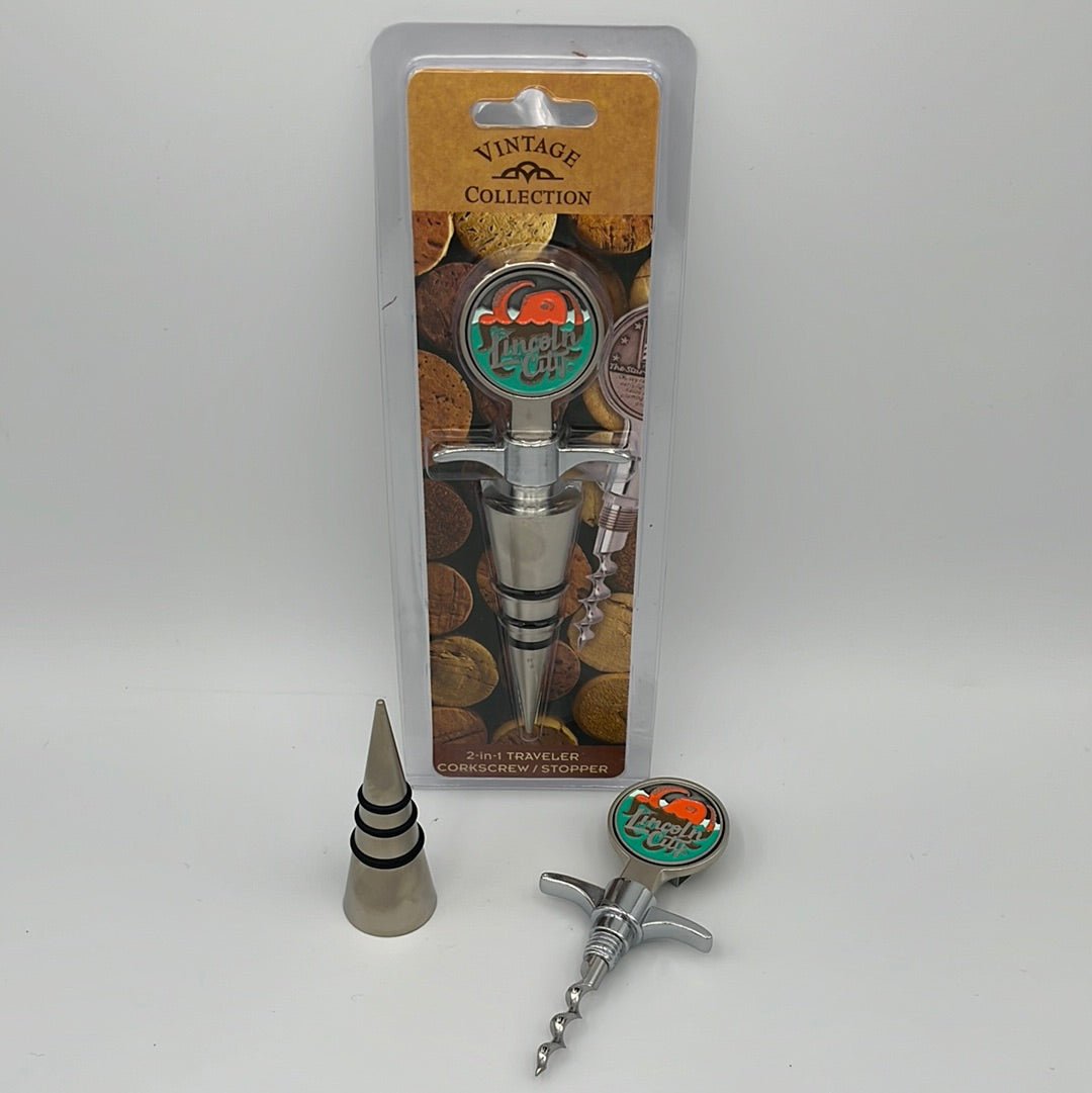 Corkscrew & Stopper Lincoln City Logo