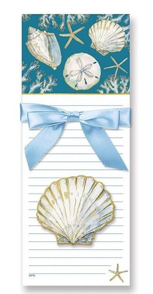 Magnetic Note Pads w/Magnet Sea Shells