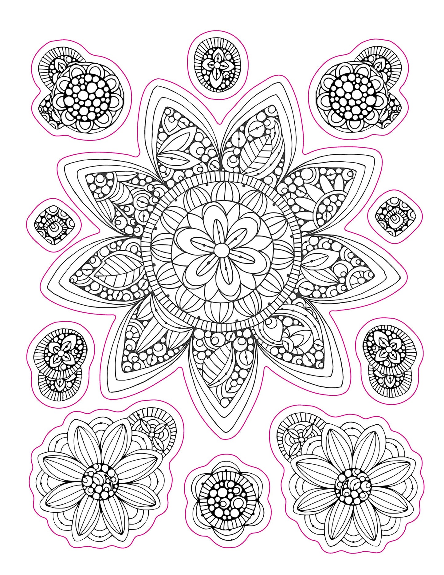 Coloring Sticker Mandalas