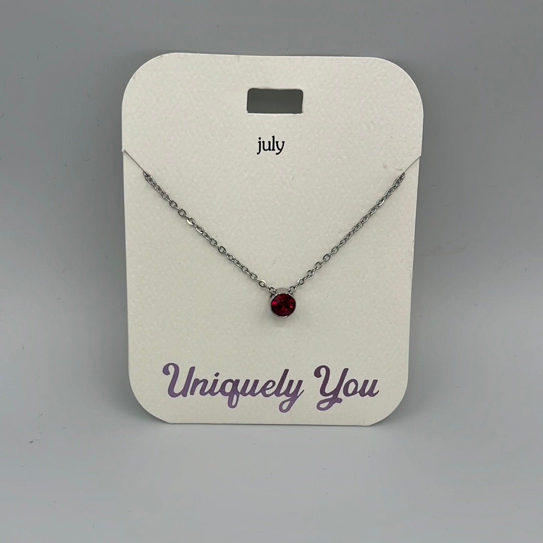 Necklace - YOU 2007 - July Birthstone - Ruby