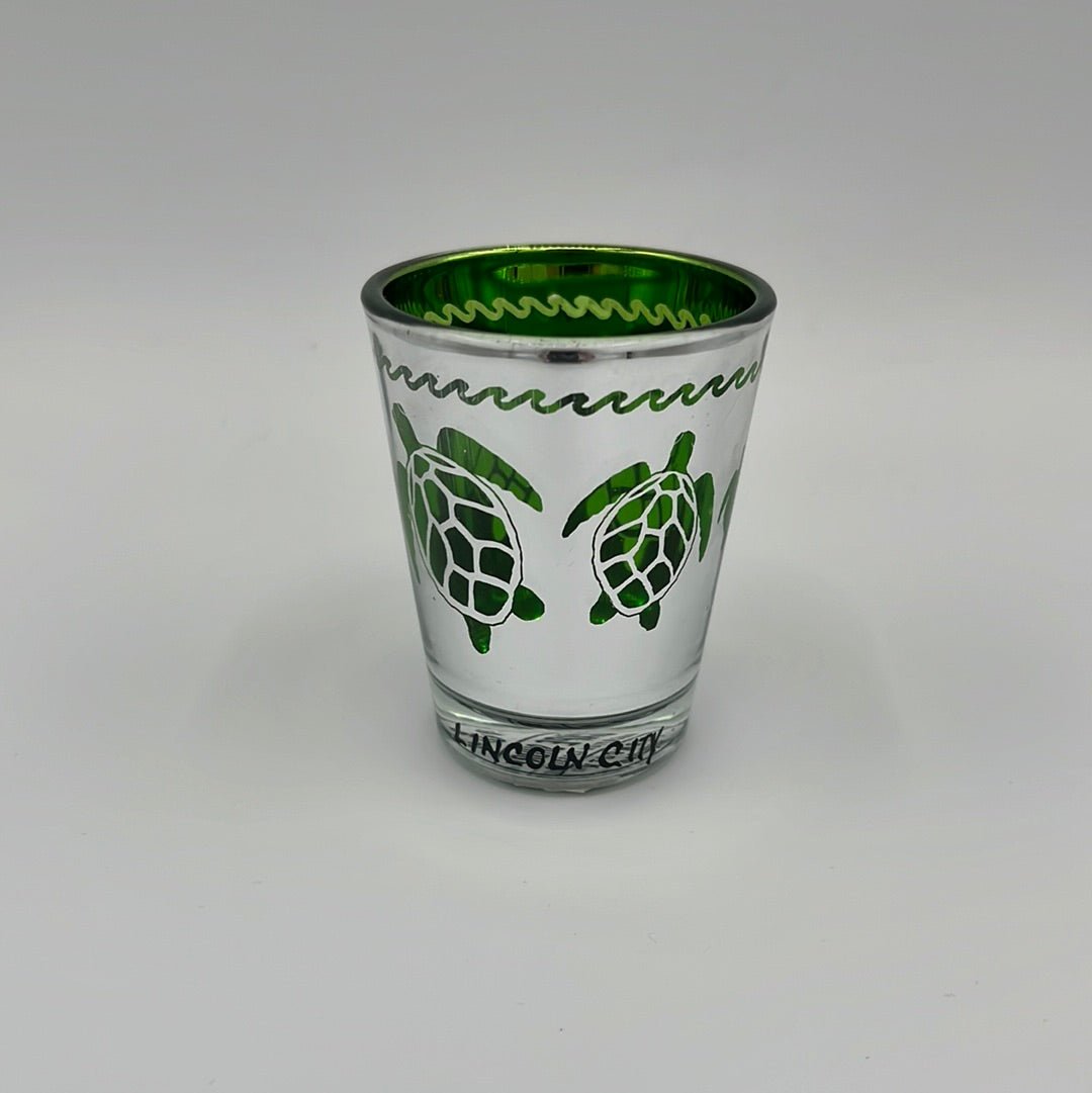 Shot Glass Metallic Turtle