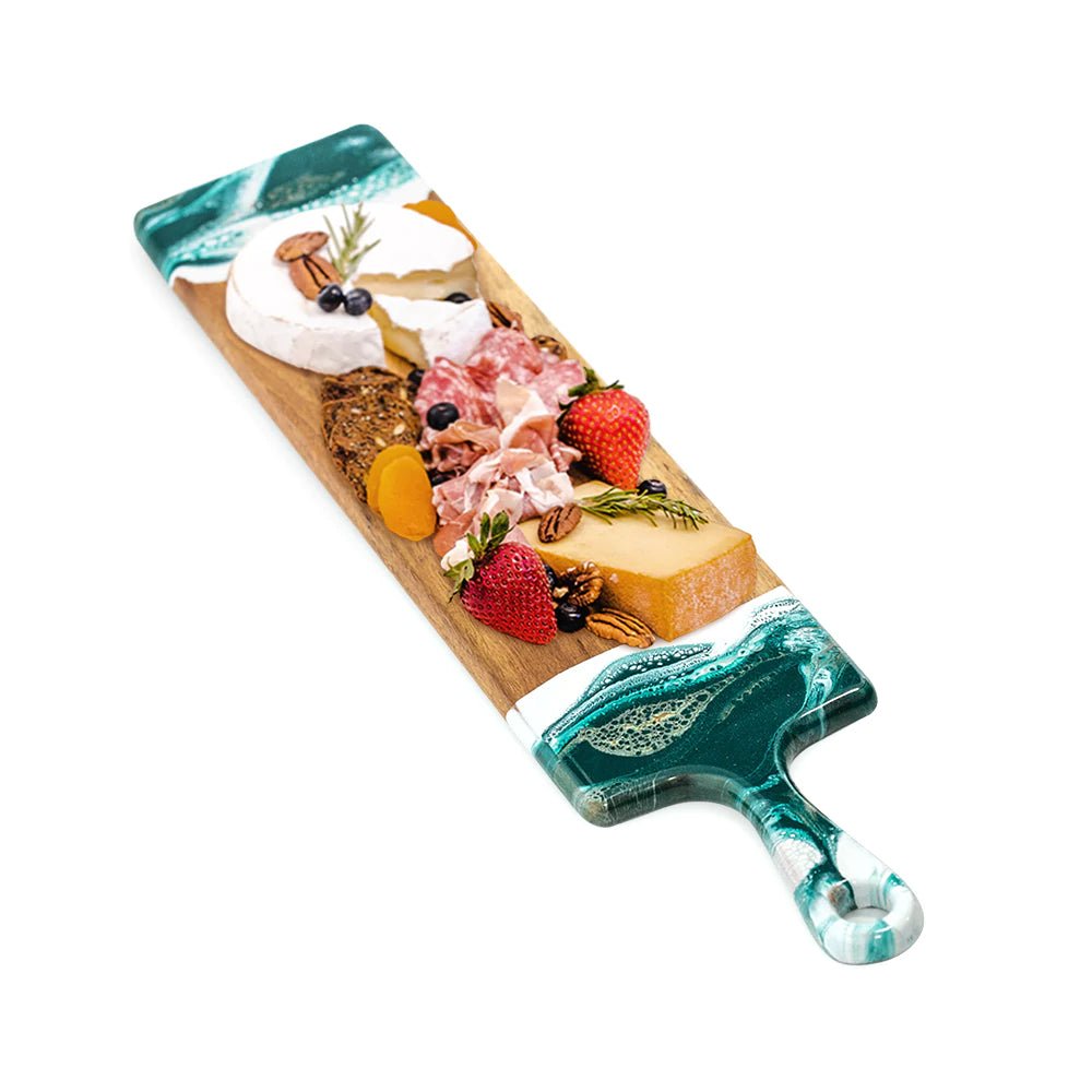 5" x 24" Emerald Jewel Baguette Charcuterie Board