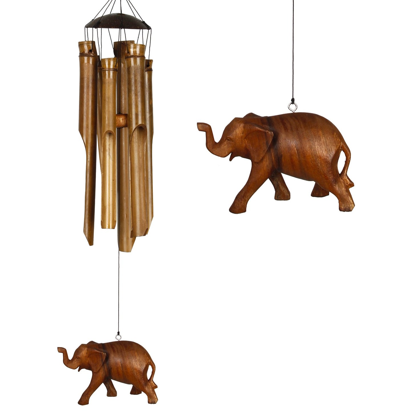Wind Chime Bamboo Elephant - CELE