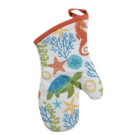 Oven Mitt - Beach House Sea Turtle