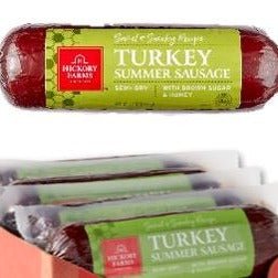 Hickory Farms Sweet & Smoky Turkey Sampler Gift Set bundled with Added  Strawberry Bon Bons, Savory Turkey Summer Sausage, Cheddar Cheeese, and  Honey