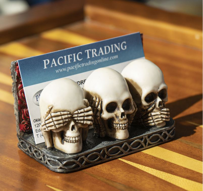 Business Card Holder - Skulls